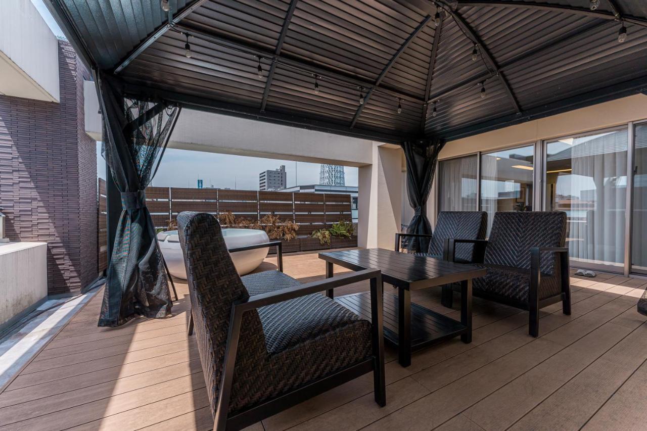 Oshiage Sky View Terrace Penthouse Apartment Tokyo Bagian luar foto