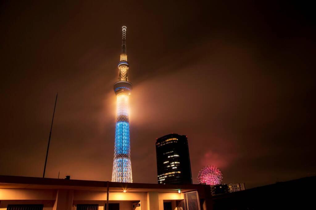 Oshiage Sky View Terrace Penthouse Apartment Tokyo Bagian luar foto